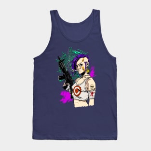 Cyberpunk girl Tank Top